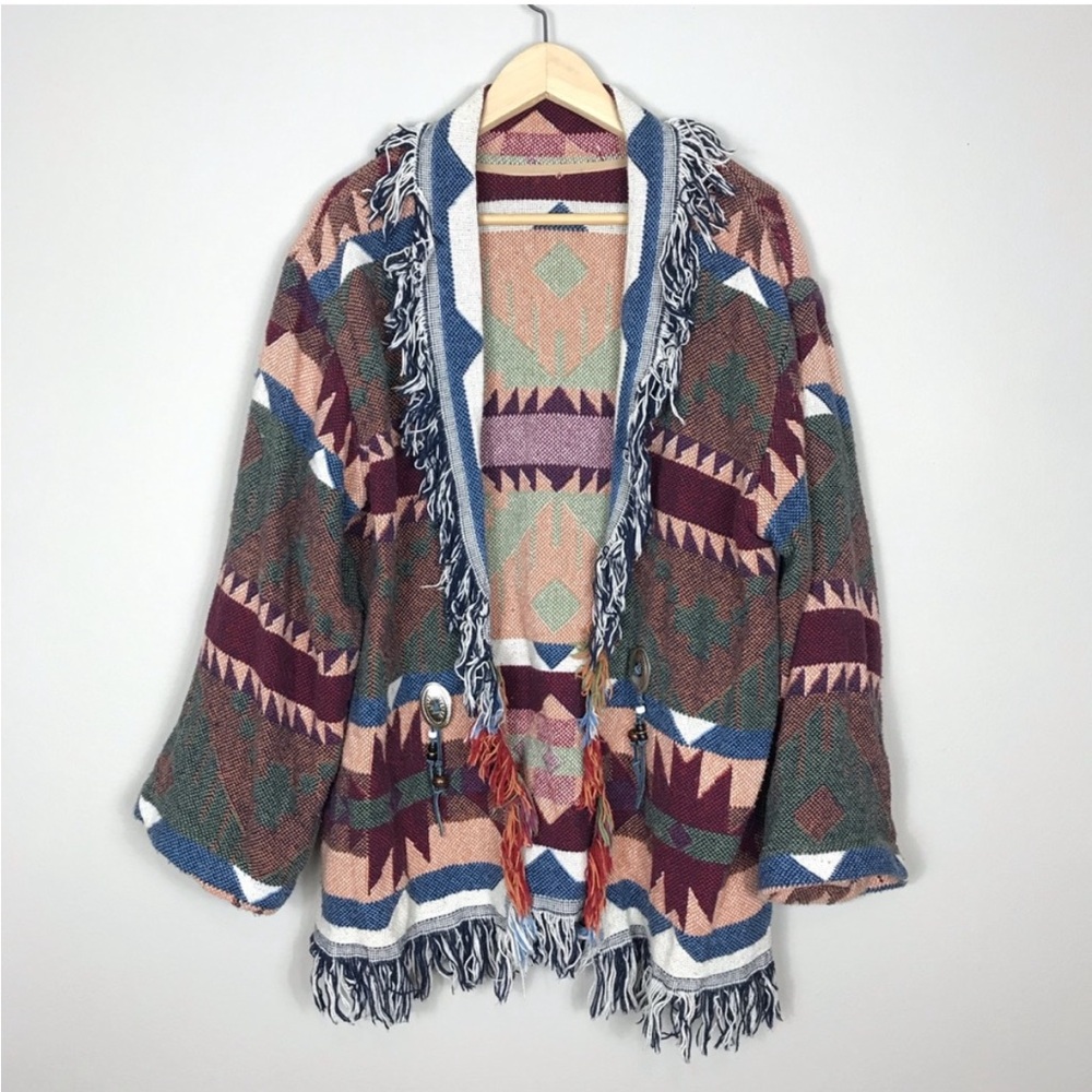 💕 Handmade Navajo Blanket Cardigan 💕